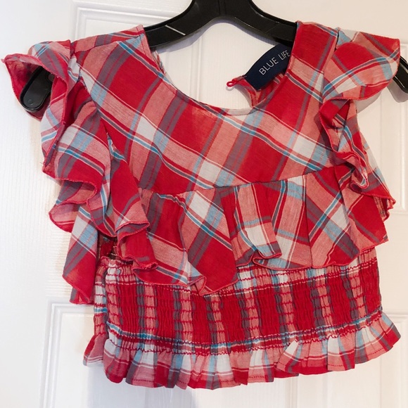 Blue Life Tops - Red white and blue crop top Blue Life Tops - Red white and blue crop top